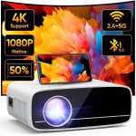 Vidéoprojecteur 4k supporté, natif 1080p 5g wifi bluetooth projecteur avec 50% zoom, mini projecteur ... Vidéoprojecteur 4k supporté, natif 1080p 5g wifi bluetooth projecteur avec 50% zoom, mini projecteur ...