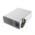 Vidoprojecteur led hd 1800 lumens haut - parleur intgr multimdia portable noir blanc yonis