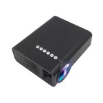 Vidoprojecteur led hd 1800 lumens haut - parleur intgr multimdia portable noir noir yonis