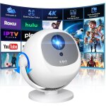 Vid�oprojecteur portable, native 720p mini projecteur soutien hd 4k 1080p correction trap�zo�dale wifi6 ...