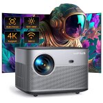Vid�oprojecteur wimius p64 led p64 4k natif 1080p full hd, 500 ansi, 15000 lumens, wifi 6, bluetooth, ...