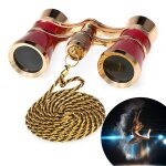 Vin rouge couleur d'opéra chaîne lunettes 3x25, corps en métal rétro, mini de théâtre jumelles avec chaîne ... Vin rouge couleur d'opéra chaîne lunettes 3x25, corps en métal rétro, mini de théâtre jumelles avec chaîne ...