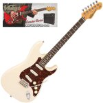 Vintage vip - v60vw coaster series vintage white guitar pack pack guitare electrique avec ampli