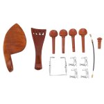 Un violon 4 / 4 en bois de jujube naturel accessoires de pices rglage fin, mentonnire mentonnire, ...