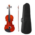 Violon acoustique 4 / 4 avec etui pour violon dbutant, couleur naturelle