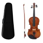 Violon acoustique en tilleul multi - tailles avec etui pour violon dbutant, 4 - apr