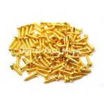 Vis de guitare en chrome / noir / or 100x10mm 2. 1 pièces pour guitare basse tête de machine chevilles ... Vis de guitare en chrome / noir / or 100x10mm 2. 1 pièces pour guitare basse tête de machine chevilles ...