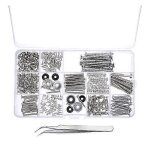 Vis de r�paration de guitare ensemble de 9 pi�ces accessoires de guitare boucle de sangle set outils ...