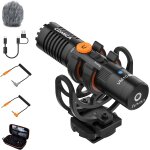 Vm10 pro camera microphone - supercardioid condenser cannon microphone with usb - c & 3. 5mm output - ...