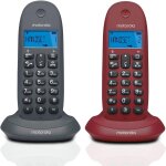 Voice - téléphone fixe dect sans fil c1002gw avec interphone et transfert d'appel, ecran rétroéclairé ... Voice - téléphone fixe dect sans fil c1002gw avec interphone et transfert d'appel, ecran rétroéclairé ...