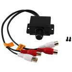 Voiture home audio amplificateur basse rca niveau de gain bouton de contrle du volume lc - 1 noir