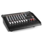 Vonyx am8a table de mixage 8 canaux avec amplificateur dsp / bt / sd / usb / mp3