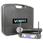 Vonyx wm511 1 canal vhf syst�me micro sans fil (coffret, microphone � main, r�cepteur unique)
