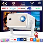 Vornixorsarlshop - vid�oprojecteur 4k compatible netflix yoton projecteur wifi6 bluetooth full hd 1080p, ...