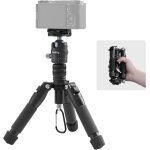 Vt - 20 52 cm mini trpied de bureau en aluminium avec rotule 360, trpied de bureau compact pour camscope ...