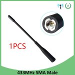 Walperforated - antenne talperfore sans fil 3dbi 433 mhz, casque pbx, connecteur sma mle, antenne directionn ...