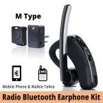 Walperforated - casque sans fil talkie, couteur bluetooth ptt avec micro, port m, k, tlphone de sauna ...