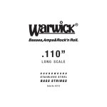 Warwick 40110 - corde de basse au d�tail - 110