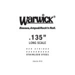 Warwick 42135 - red label . 135 corde basse au d�tail
