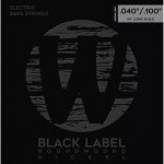 Warwick black label 41210 ml 4 nickel plated steel 40 - 100 jeu de cordes pour basse electrique