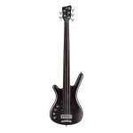 Warwick corvette basic 5 lh - basse electrique 5 cordes fretless gaucher - nirvana black satin
