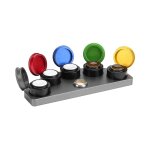 Watch oil dip oiler stand die cast 5 oiler dishes cups with cover watch repair oil grease storage t