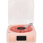 Waves haut, parleur bluetooth vintage, lecteur cd st�r�o portable avec veilleuse et affichage heure 1500mah, ...