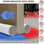 Wayi - 2x boudin isolant pour porte. boudin en similicuir réglable pour portes et fenêtres entre 32 et ... Wayi - 2x boudin isolant pour porte. boudin en similicuir réglable pour portes et fenêtres entre 32 et ...