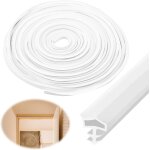 Wayi - joint de porte en pvc - 10 m - blanc - pour encadrement de porte en bois - pour isolation acoustique, ... Wayi - joint de porte en pvc - 10 m - blanc - pour encadrement de porte en bois - pour isolation acoustique, ...
