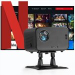 Wchi - [app intgre] vidoprojecteur 2025 rtroprojecteur portable mini projecteur dual contrle avec ...