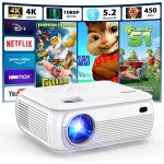 Wchi - [app intgre] vidoprojecteur 2025 rtroprojecteur portable mini projecteur dual contrle avec ...