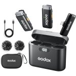 Wes1 kit2 microphone cravate sans fil pour iphone, certifi mfi, microphone a revers antibruit plug and ...