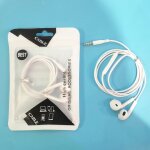 White 1 cat paw - ecouteurs st�r�o avec micro, �couteurs intra - auriculaires, casque filaire pour smartphone, ...