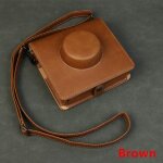 Wide evo dtachable pu faux cuir housse sac coque avec bandoulire pour appareil photo fujifilm fuji ...