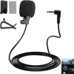 Wired tie microphone, car radio microphone with jvc kenwood sony alpine for car main unit bluetooth activated ...