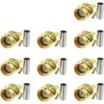 Wlan adaptateur wifi rp sma connecteur rp - sma pcb bricolage montage pcb droit sertir 10 pcs pour rg174 ...