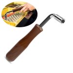 Wood handle piano tuning hammer tip string pin wrench tuner spanner repair tool