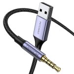 Wqd - cble usb  prise 3, 5 mm, usb 2. 0 mle  connecteur aux mle 3, 5 mm, compatible avec les casques ...