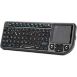 Wqd - mini clavier k01x1 sans fil(azerty) 2, 4 ghz avec touchpad pour pc, pad, xbox 360, ps3, tv box ...