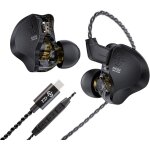 Wqs - ccz dc02 iem ecouteurs de jeu usb - c 4 coeurs 4n ofc filaires avec micro, double circuit magntique ...