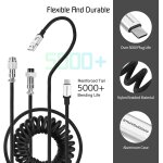 X mambasnake c01pro cble de clavier spiral, cble usb - c type - c hyperspeed avec taux de retour de ...