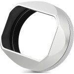 X100vi pare - soleil carr� en m�tal pour appareil photo fujifilm fuji x100vi argent� avec bague d'adaptation ...