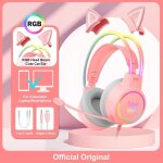 X15 pro casque filaire avec faisceau de tte rgb micro flexible bouton contrle casque de jeu gamer pour ...