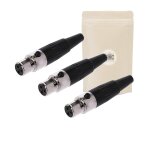 X3 prise mini xlr femelle  souder fiche connecteur soudure audio pour ecouteurs guitare chane hifi ...