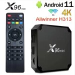 X96 mini tv box, lecteur multimdia d'origine, android 11. 0, h313s, faades core, 2 go, 16 go, 4g wifi, ...