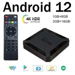 X96q smart android tv box android 12. 0 support vido 4k allwinner h313 quad core 2gb 16gb lecteur multimdia ...