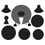 Xdrum dmute - sta set de sourdines de batterie pro standard