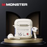 Xkt16 beige monster xkt16 - ecouteurs sans fil bluetooth 5. 3, casque de jeu, son hifi, appel hd, �couteurs ...