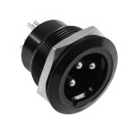 Xlr mâle filetée fixation souder adaptateur 3pin xlr mâle à souder borne rond connecteur xlr panneau ... Xlr mâle filetée fixation souder adaptateur 3pin xlr mâle à souder borne rond connecteur xlr panneau ...