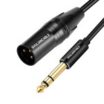 Xlr m�le vers 6, 35mm trs jack cable, c�ble 6, 35 mm (1 / 4 pouce) trs vers xlr m�le, pour guitare microphone, ...